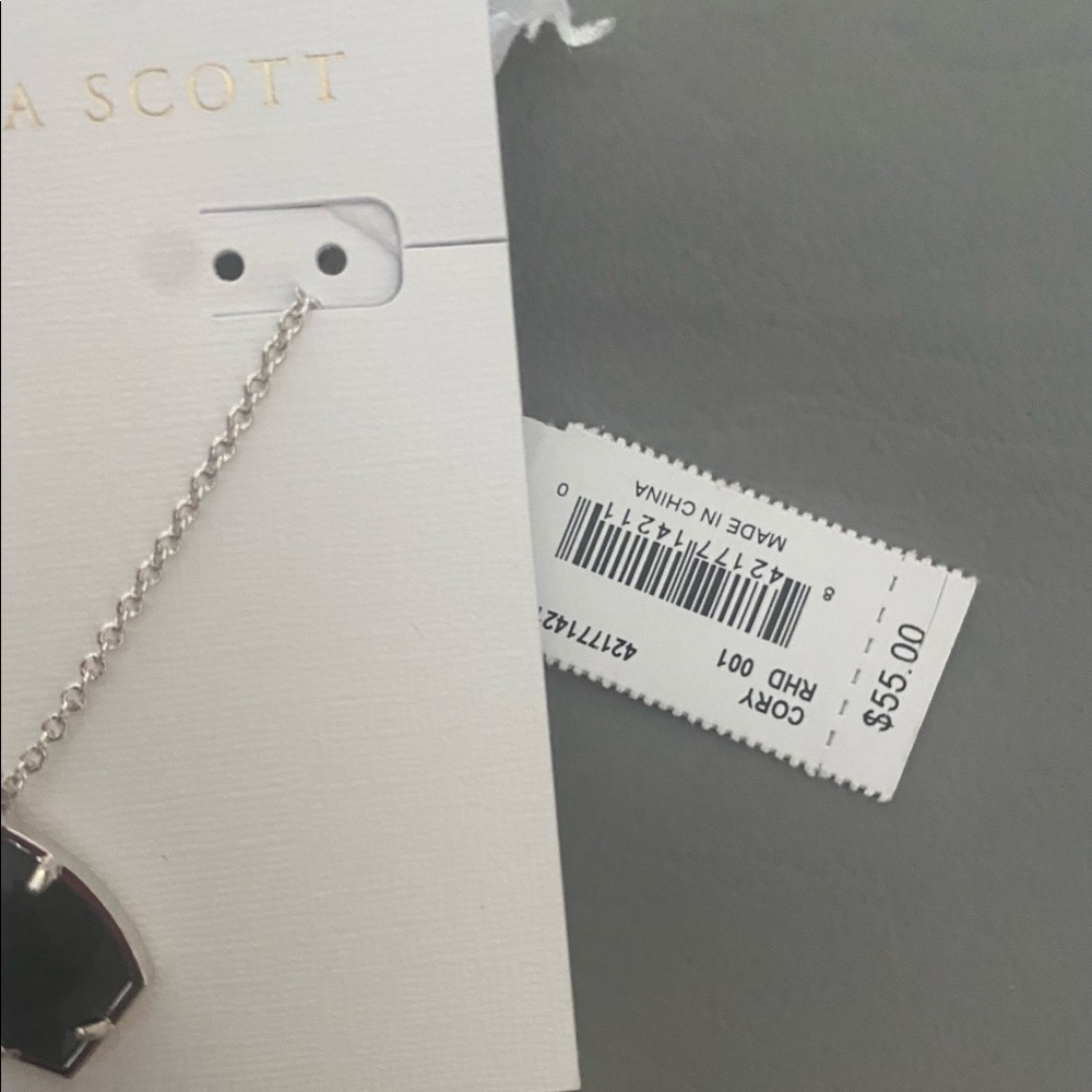 Kendra Scott Cory necklace in black & silver - Picture 3 of 4